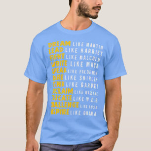 Camiseta Sonho ComoHistórico Preto Inspiracional Influencia