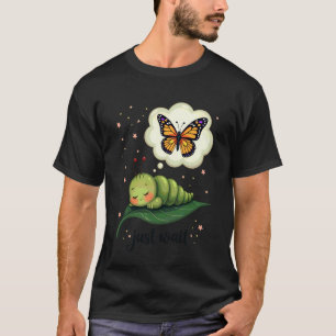 Camiseta Sonho da Lagarta Inspiradora Borboleta Fofa