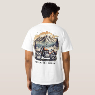 Camiseta Sonho de Aventura: Viagem de Bike de Legenda Vinta