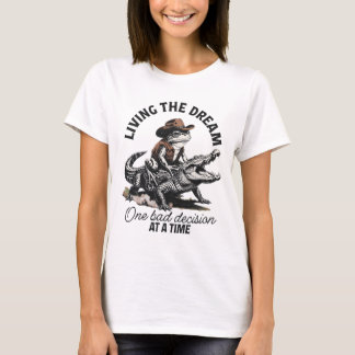 Camiseta Sonho de Cowboy de Jacaré Montado por Rã