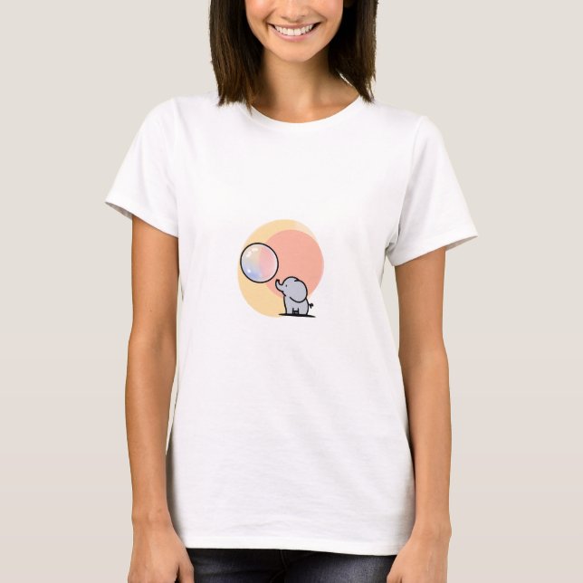 Camiseta Sonho de Elefante e Bolha (Frente)
