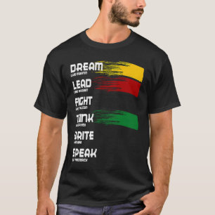 Camiseta Sonho De História Negra Como Martin Lidera Como Ha
