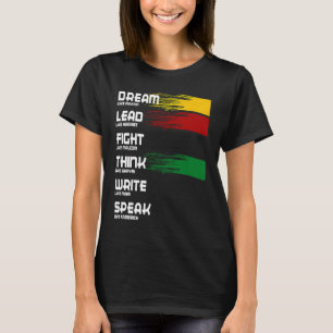 Camiseta Sonho De História Negra Como Martin Lidera Como Ha