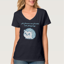 Camiseta Sonho de ouriço cacheiro decote em V
