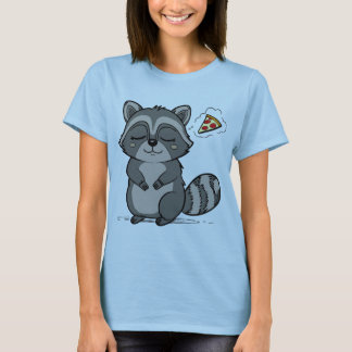 Camiseta Sonho de Raccoon - Pizza!