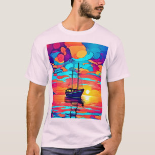 Camiseta Sonho de veleiro sunset
