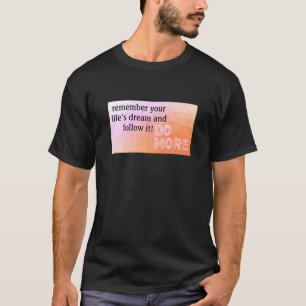 Camiseta Sonho de vida (escuro)