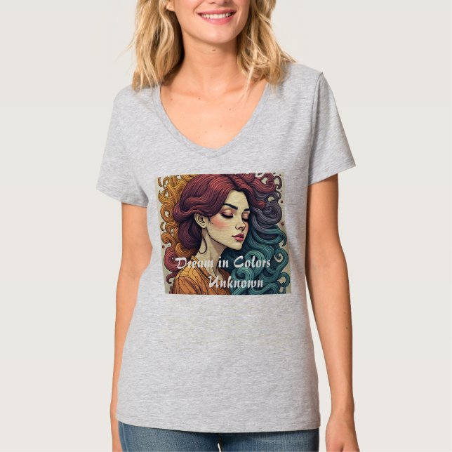 Camiseta Sonho em Cores Desconhecido (Frente)