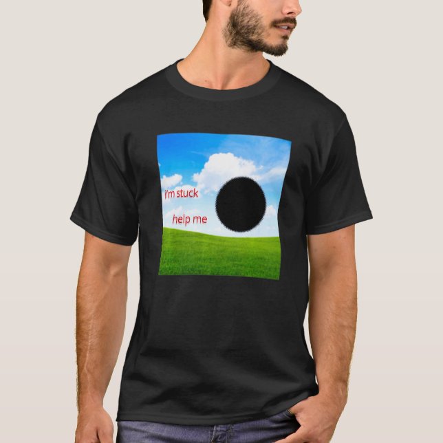 Camiseta Sonho Estético Sonho Negra Buraco Negra (Frente)