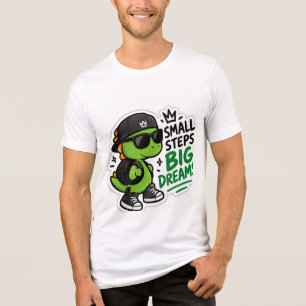 Camiseta Sonho Grande do Monstro Verde Fofo