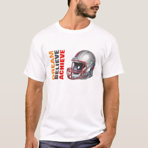 Camiseta Sonho Motivacional Acredite Alcançar Futebol