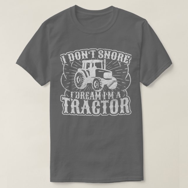 Camiseta Sonho que sou um trator (Frente do Design)