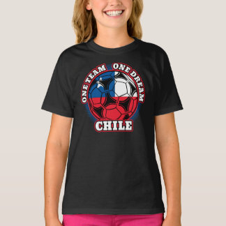Camiseta Sonho Um da Equipe Um do Futebol do Chile
