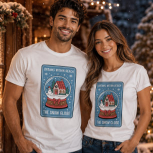 Camiseta Sonhos ao Alcance O Globo de Neve de Natal