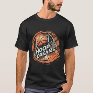 Camiseta Sonhos Ativos de Hoop de Basquete