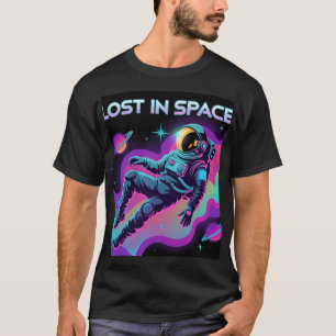 Camiseta Sonhos da Lua - Astronauta Sentado Sozinho no Espa