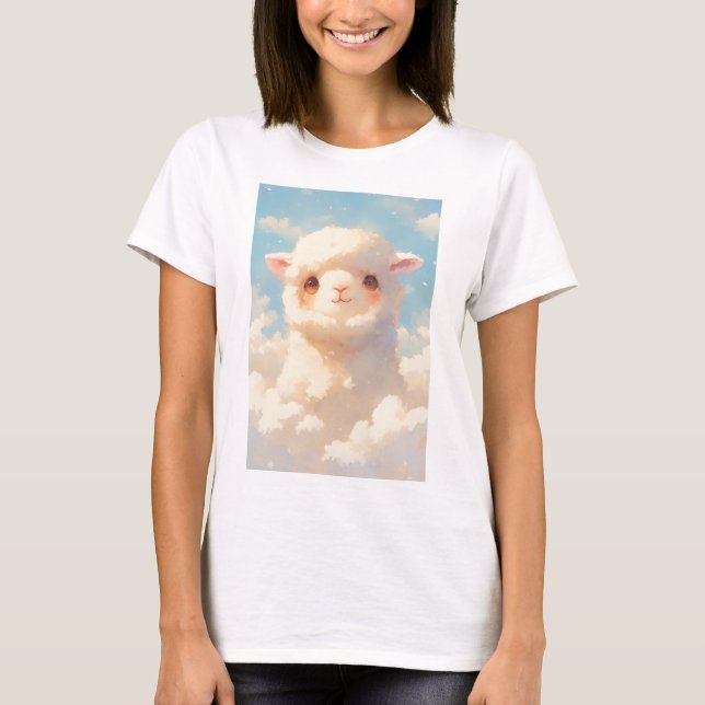 Camiseta Sonhos de Alpaca Fofa (Frente)