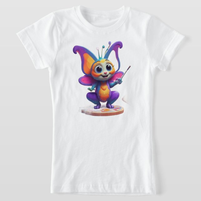 Camiseta "Sonhos de borboletas e sorrisos de pinguim" (Postura )