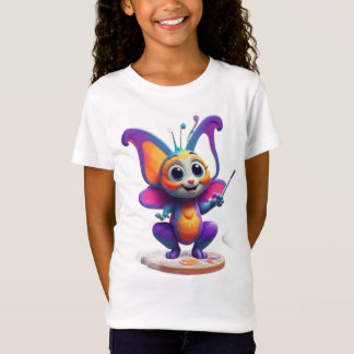Camiseta "Sonhos de borboletas e sorrisos de pinguim"
