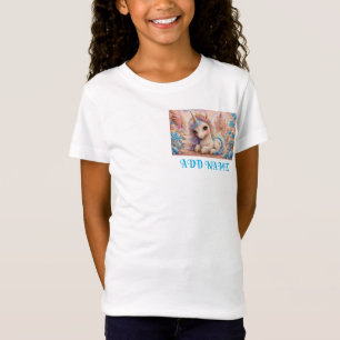 Camiseta Sonhos de Doces Unicórnio (azul)