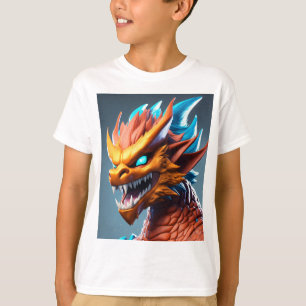 Camiseta Sonhos de Dragão Whimsical: Design de Banner de Aq