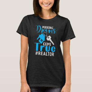 Camiseta Sonhos de fazer vêm o Realtor Roupa Realtor Real R