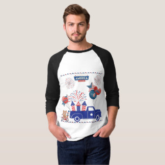Camiseta Sonhos de Fogos de Liberdade branco preto