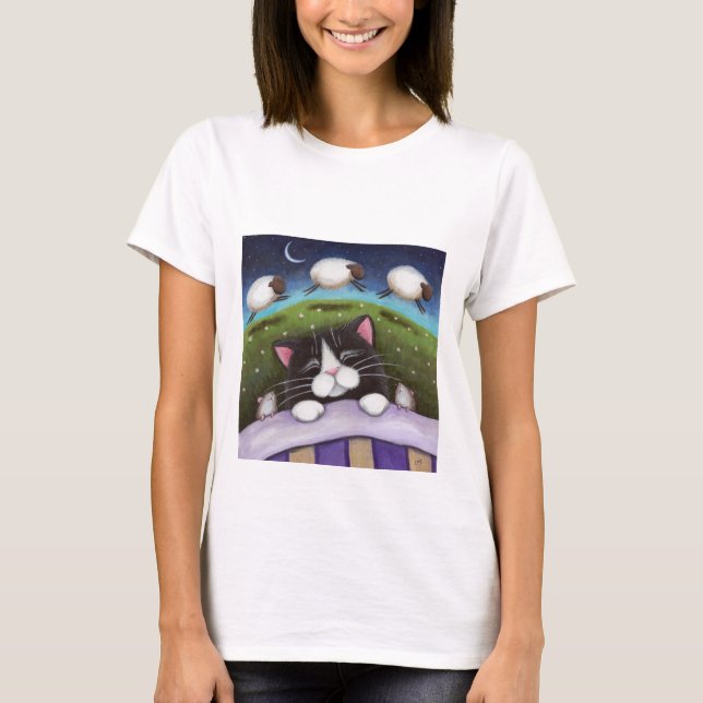 Camiseta Sonhos De Ovelha Meninas De Longa Folha (adaptado) (Frente)