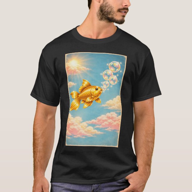 Camiseta Sonhos de Peixe Dourado (Frente)