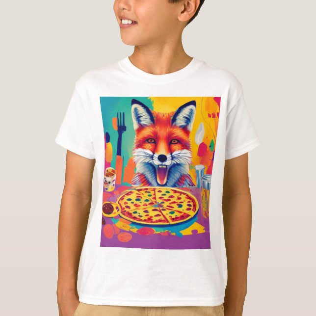 Camiseta Sonhos de pizza - Comida favorita da Fox - Banquet (Frente)