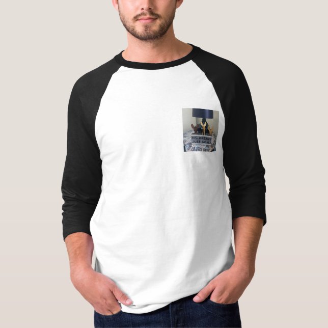 Camiseta Sonhos de Reindeer Inspirados: Um Feriado Motivaci (Frente)