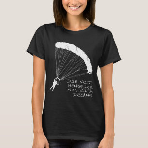 Camiseta Sonhos De Skydiving-Make Se Realizam