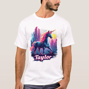 Camiseta Sonhos de Unicórnio de Taylor: Magia Estelar e Fan