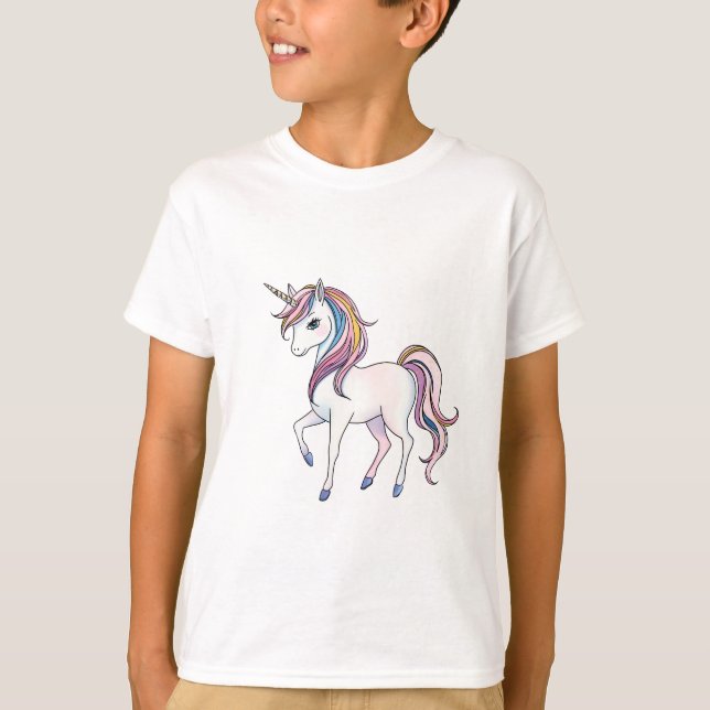 Camiseta Sonhos de Unicórnio mágico - Design de Fantasia Wh (Frente)
