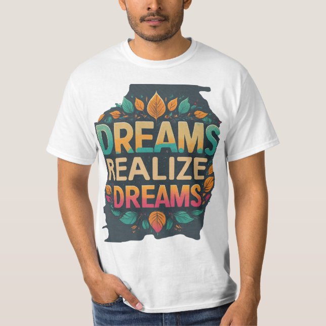 Camiseta Sonhos de Valor Masculino Realizam Sonhos (Frente)