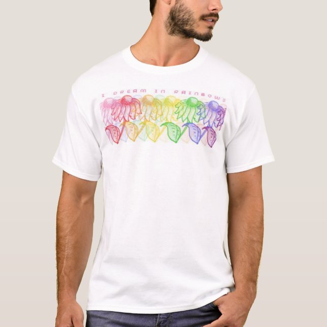 Camiseta Sonhos do arco-íris - AIDS da luta (Frente)