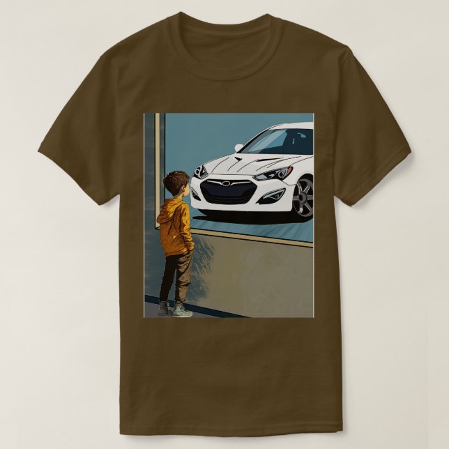 Camiseta Sonhos do Coupe Kids do Hyundai Genesis (Frente do Design)