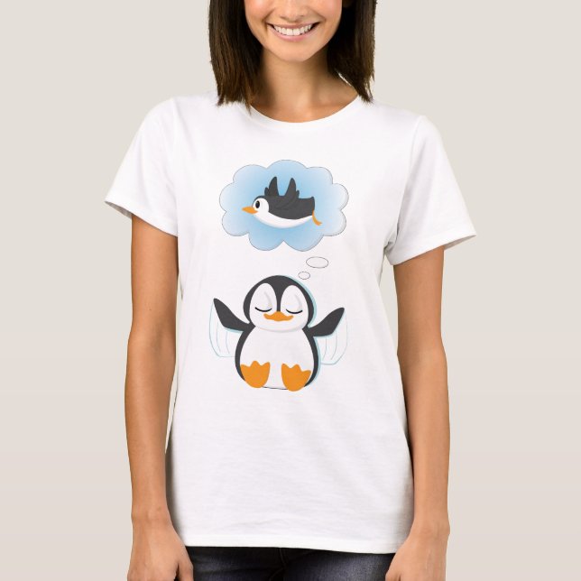 Camiseta Sonhos do pinguim (Frente)