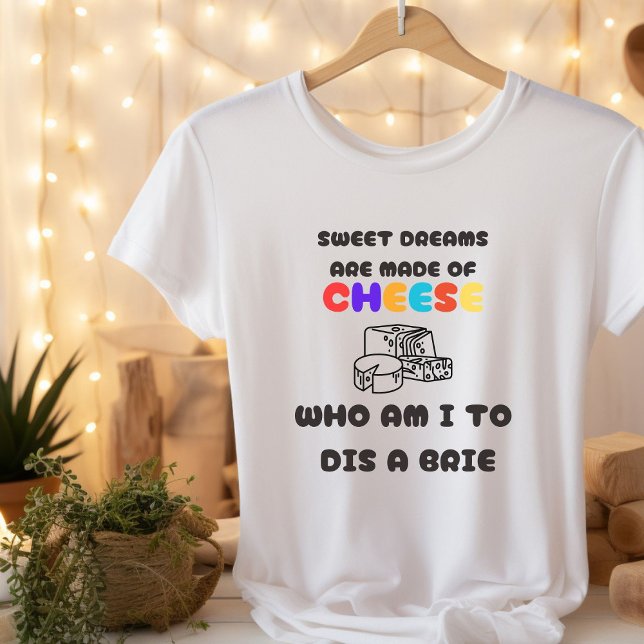 Camiseta Sonhos Doce São Feitos de Queijo | T-Shirt masculi (Criador carregado)
