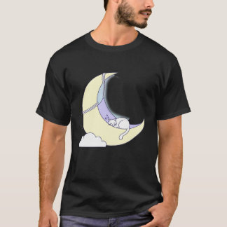 Camiseta Sonhos Doces Felino: Gato Minimalista Dormindo