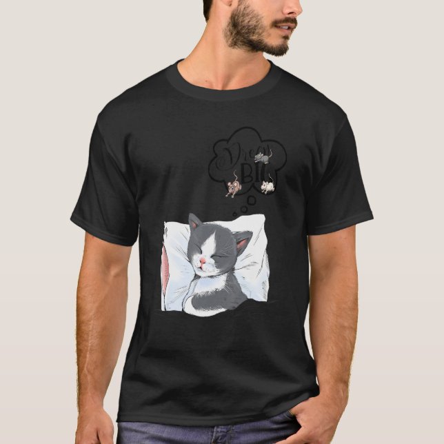 Camiseta Sonhos Doces Gato Ideia (Frente)