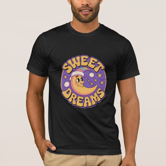 Camiseta Sonhos Doces Lua Retro (Frente)