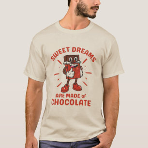 Camiseta Sonhos doces são feitos de chocolate