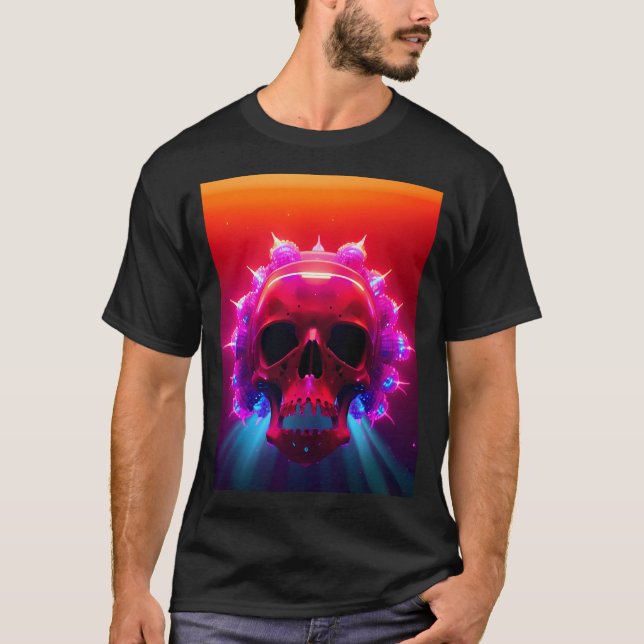 Camiseta Sonhos Elétricos do Crânio (Frente)