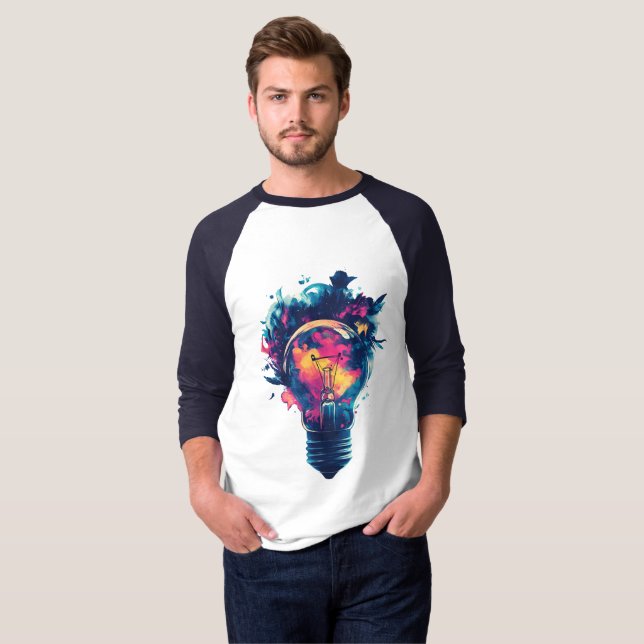 Camiseta Sonhos Elétricos: Ignore sua mente (Frente Completa)