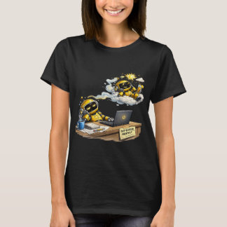 Camiseta sonhos engraçados de robô