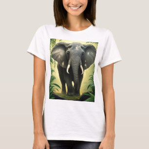 Camiseta Sonhos Florestais - Tee Elefante para Meninas