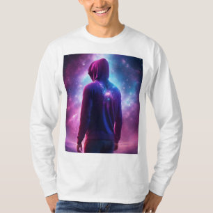 Camiseta Sonhos Flutuantes: Garota e Pássaro