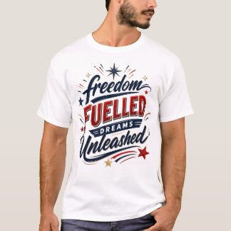 Camiseta Sonhos Libertados por Liberdade Patriótica