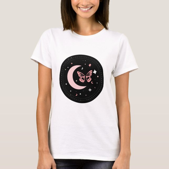 Camiseta Sonhos Lunares e Noites de Borboleta (Frente)